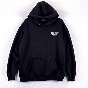 Kill Crew Hoodie Mens M Black White Thrive Under Pressure MMA BJJ UFC Boxing
